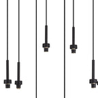 NL92649 Iona 12 Light Linear Pendant Satin Black