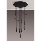 NL92659 Iona 13 Light Round Pendant Satin Black