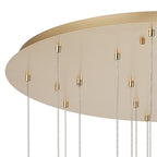 NL92669 Iona 19 Light Round Pendant French Gold Matt Gold