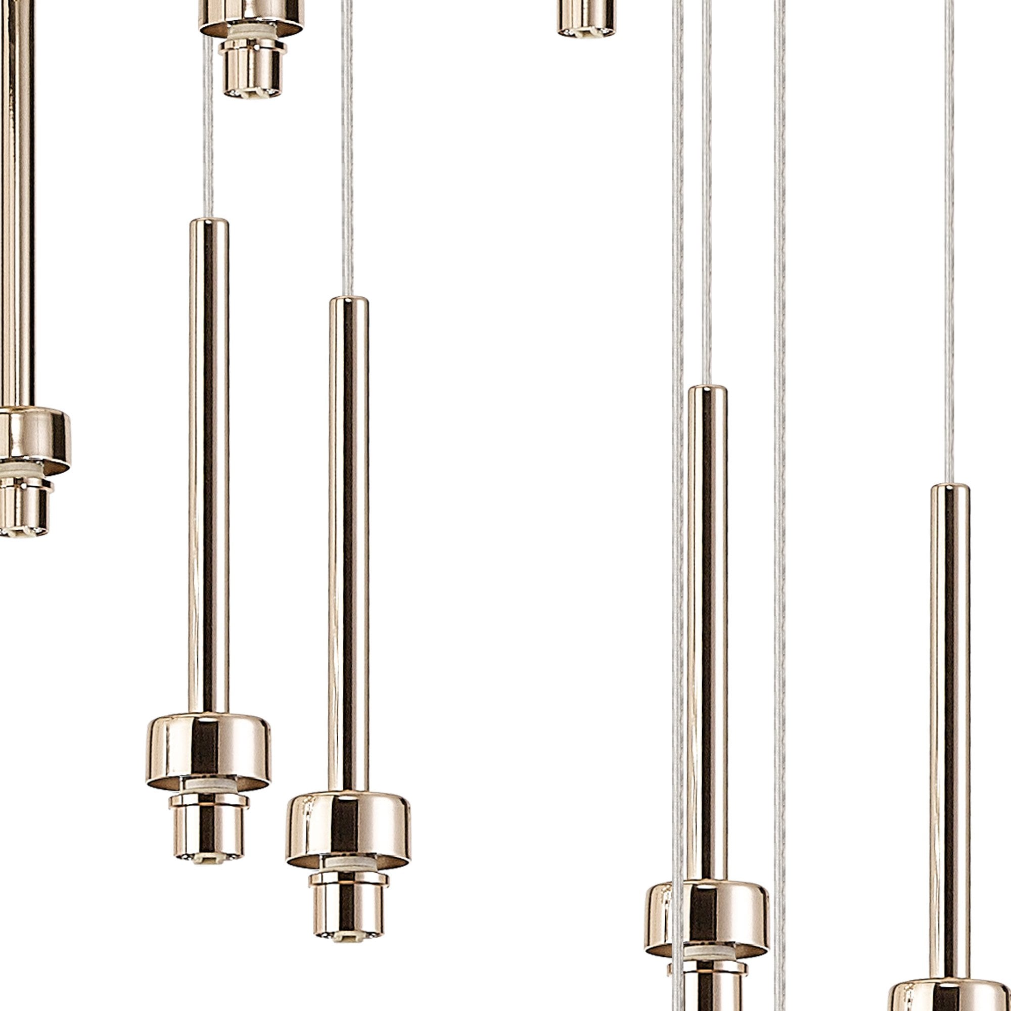 NL92669 Iona 19 Light Round Pendant French Gold Matt Gold