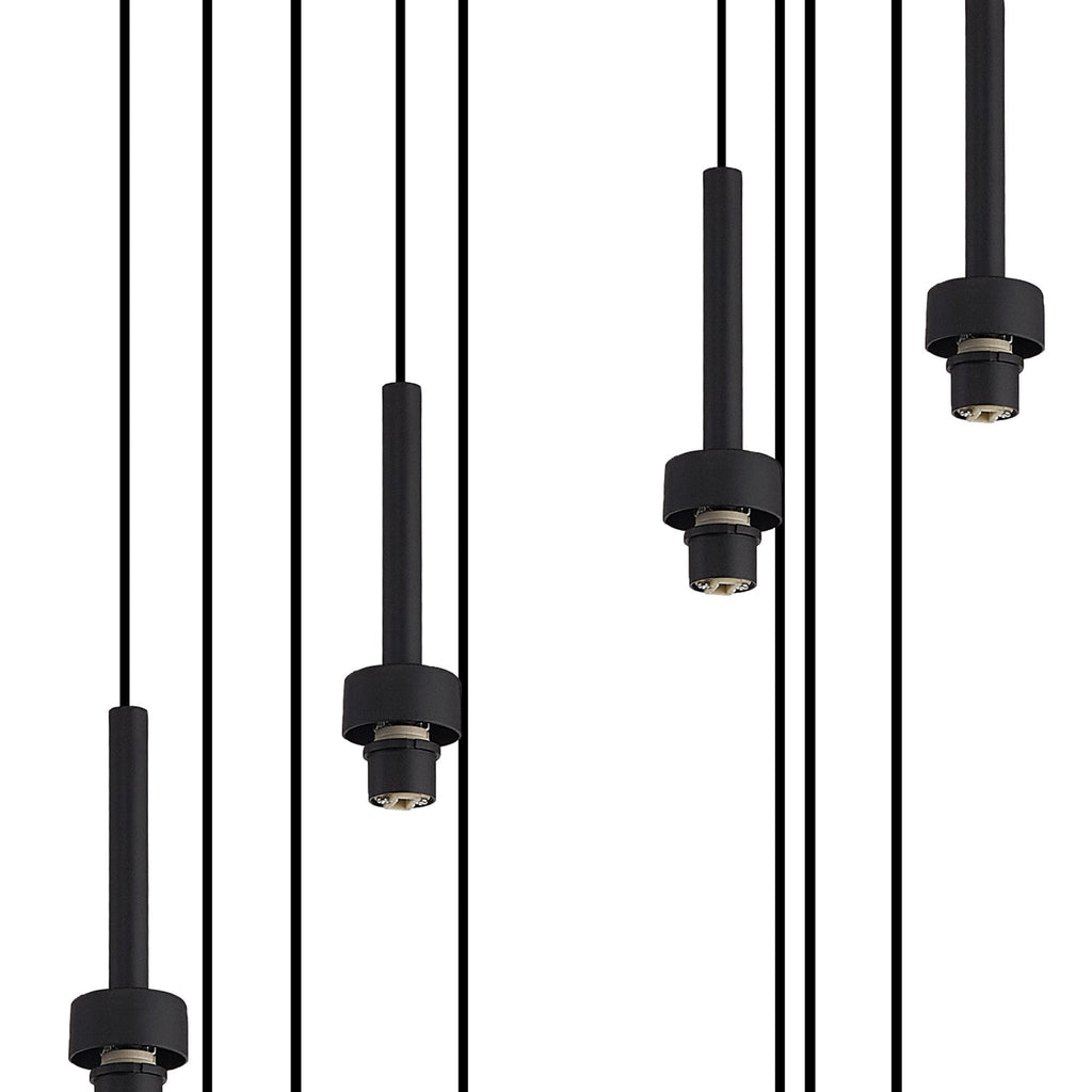 NL92679 Iona 19 Light Round Pendant Satin Black