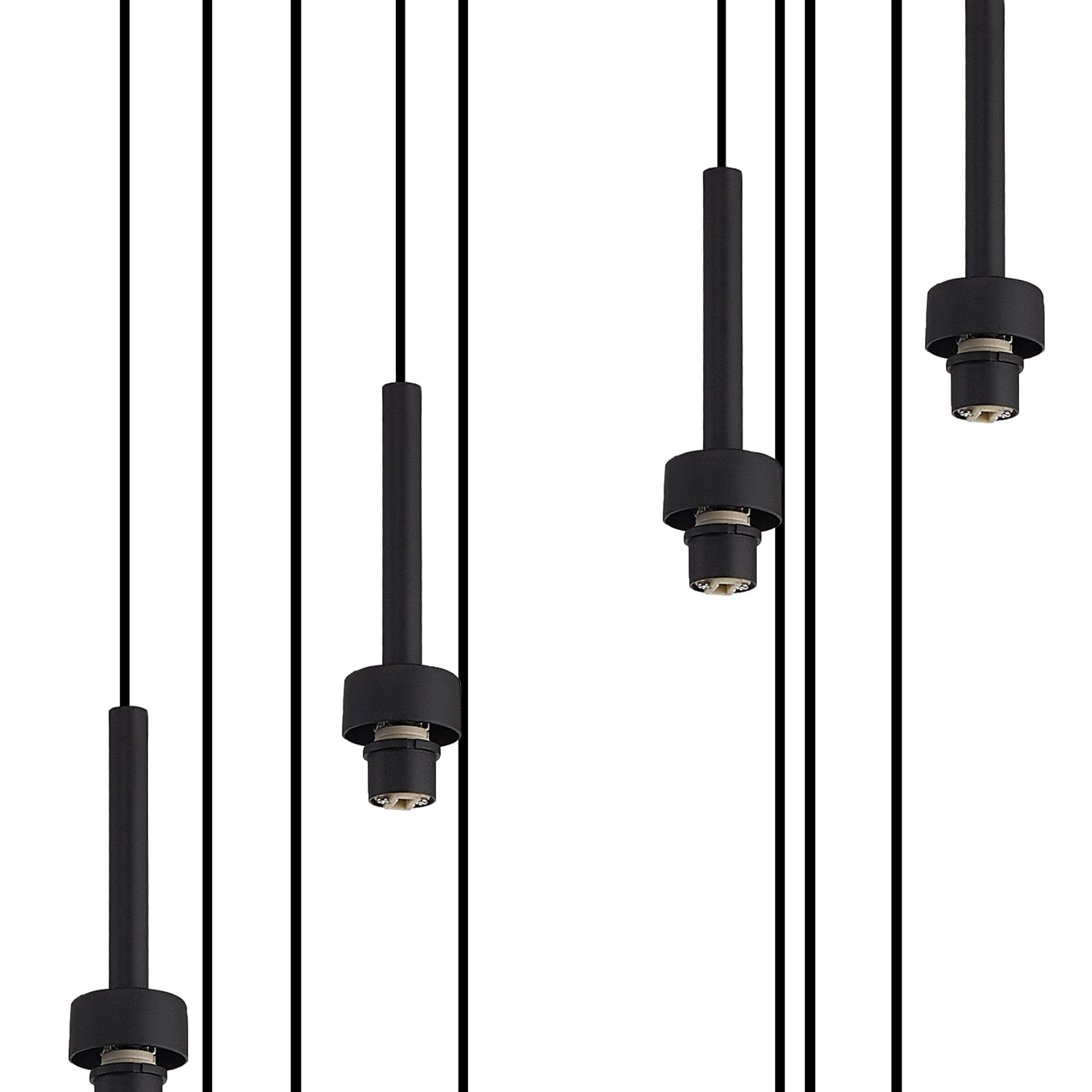 NL92679 Iona 19 Light Round Pendant Satin Black