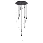 NL92699 Iona 24 Light Round Pendant Satin Black