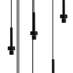 NL92699 Iona 24 Light Round Pendant Satin Black