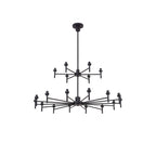 NL92709 Iona 20 Light Chandelier Satin Black