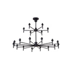 NL92709 Iona 20 Light Chandelier Satin Black