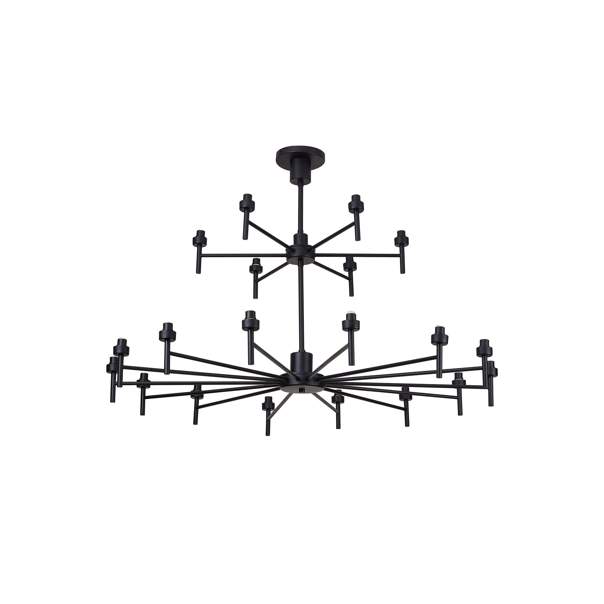 NL92709 Iona 20 Light Chandelier Satin Black