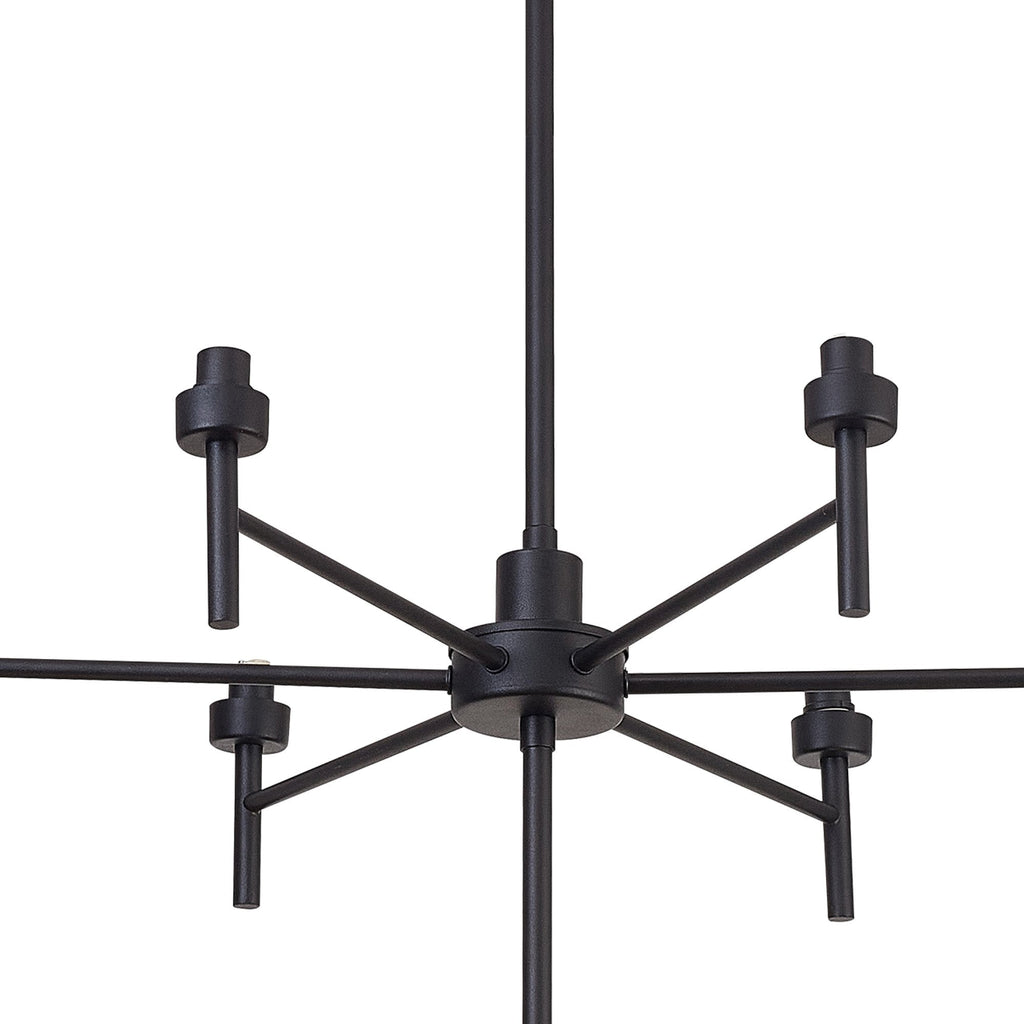 NL92709 Iona 20 Light Chandelier Satin Black