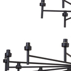 NL92709 Iona 20 Light Chandelier Satin Black
