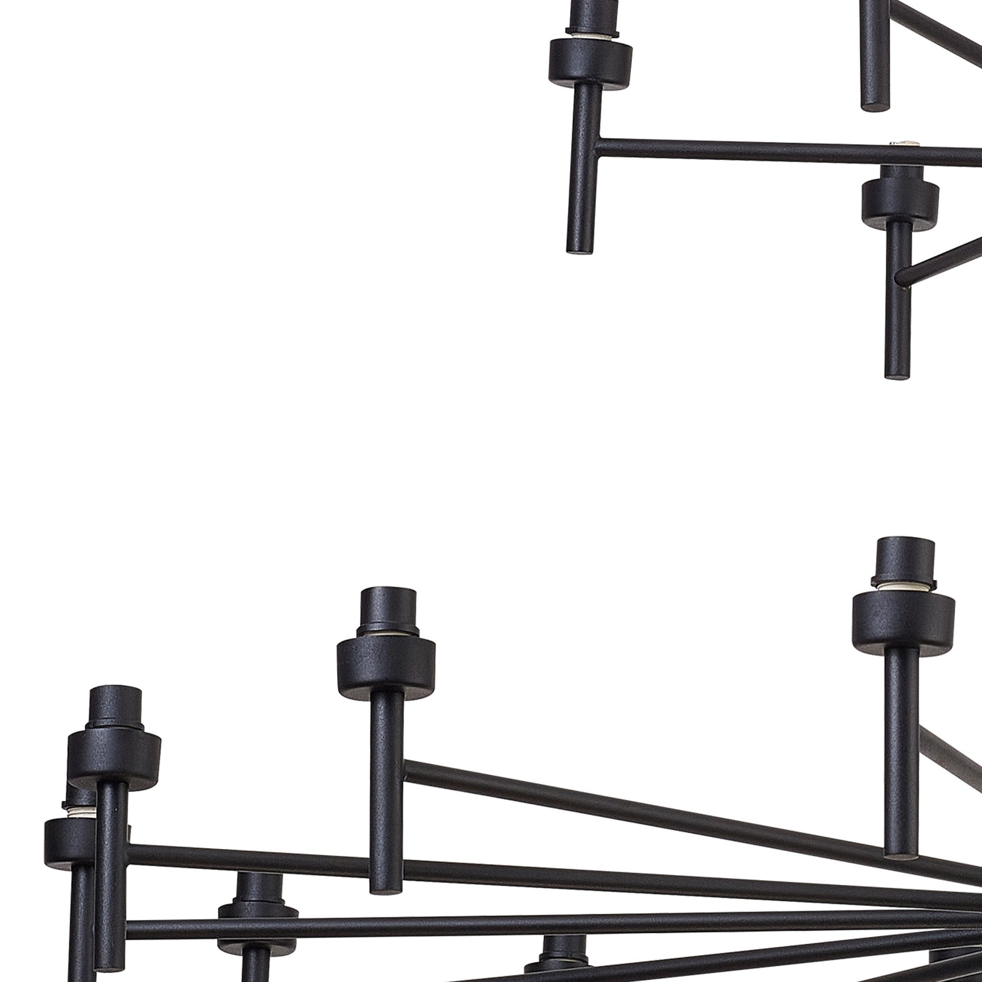 NL92709 Iona 20 Light Chandelier Satin Black