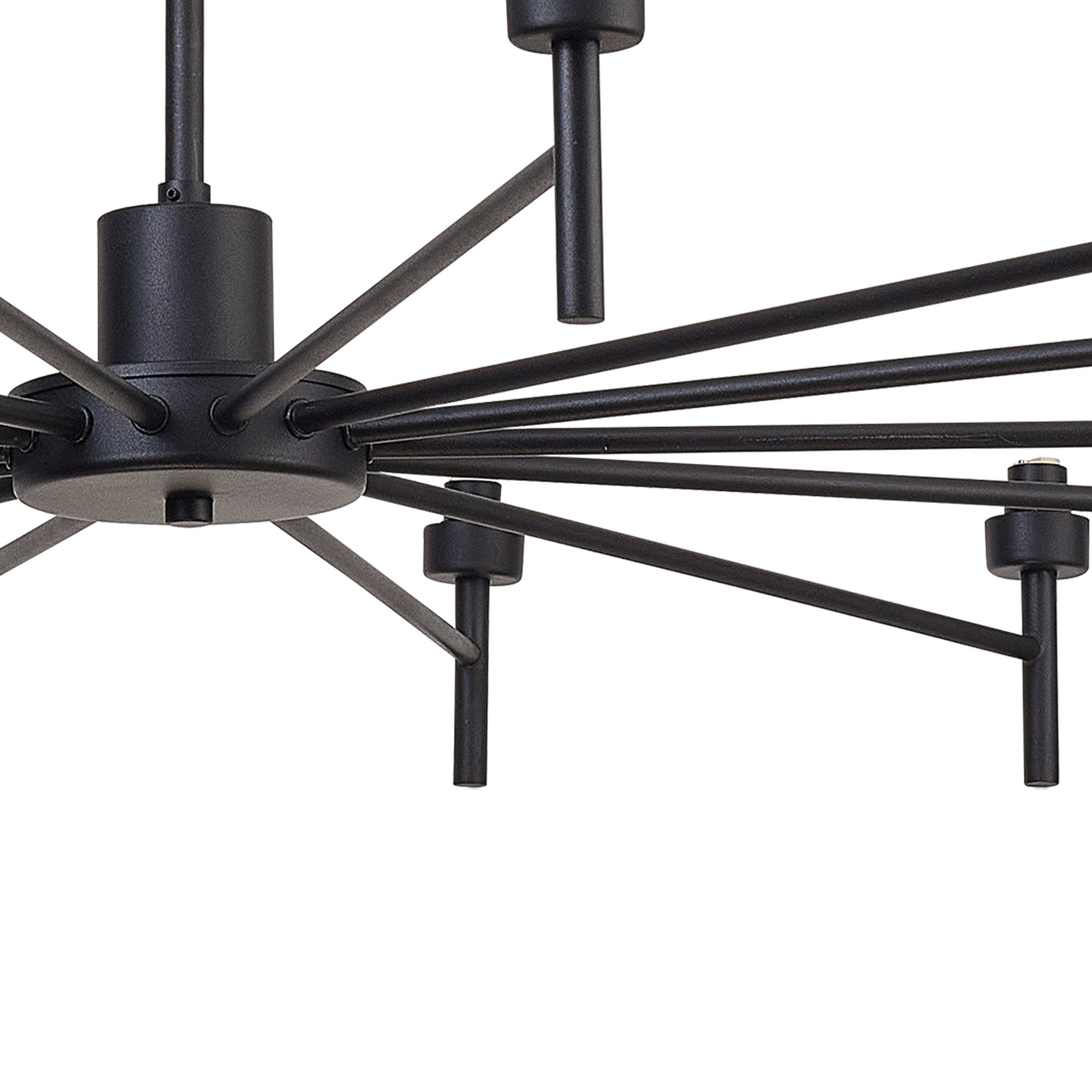 NL92709 Iona 20 Light Chandelier Satin Black