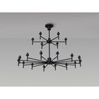 NL92709 Iona 20 Light Chandelier Satin Black