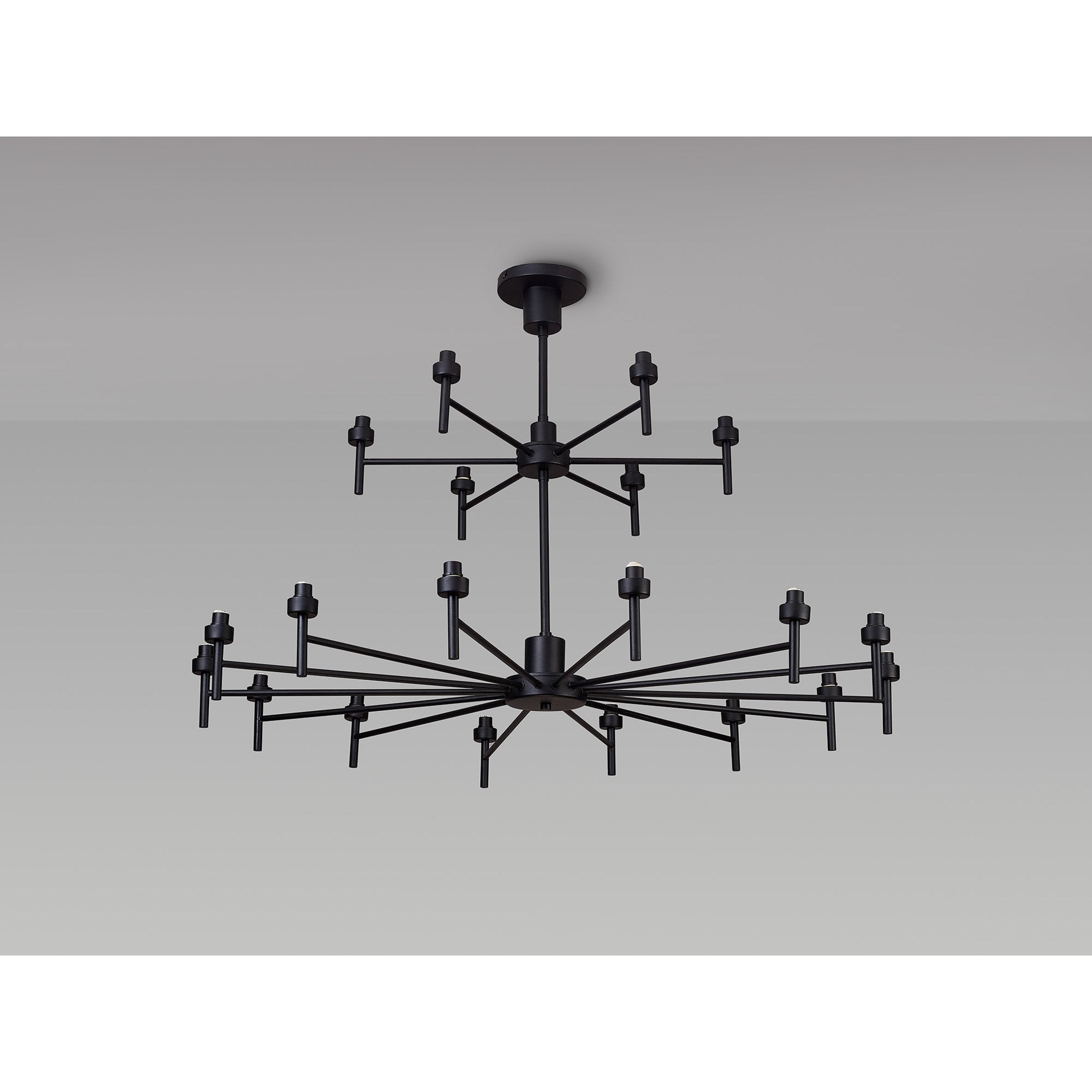 NL92709 Iona 20 Light Chandelier Satin Black