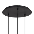 NL92729 Iona 3 Light Round Pendant Satin Black