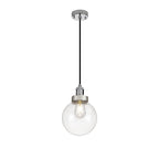 NL92639 Julia 1 Light Outdoor Pendant Titanium Silver Polished Chrome