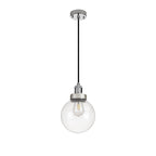 NL92639 Julia 1 Light Outdoor Pendant Titanium Silver Polished Chrome
