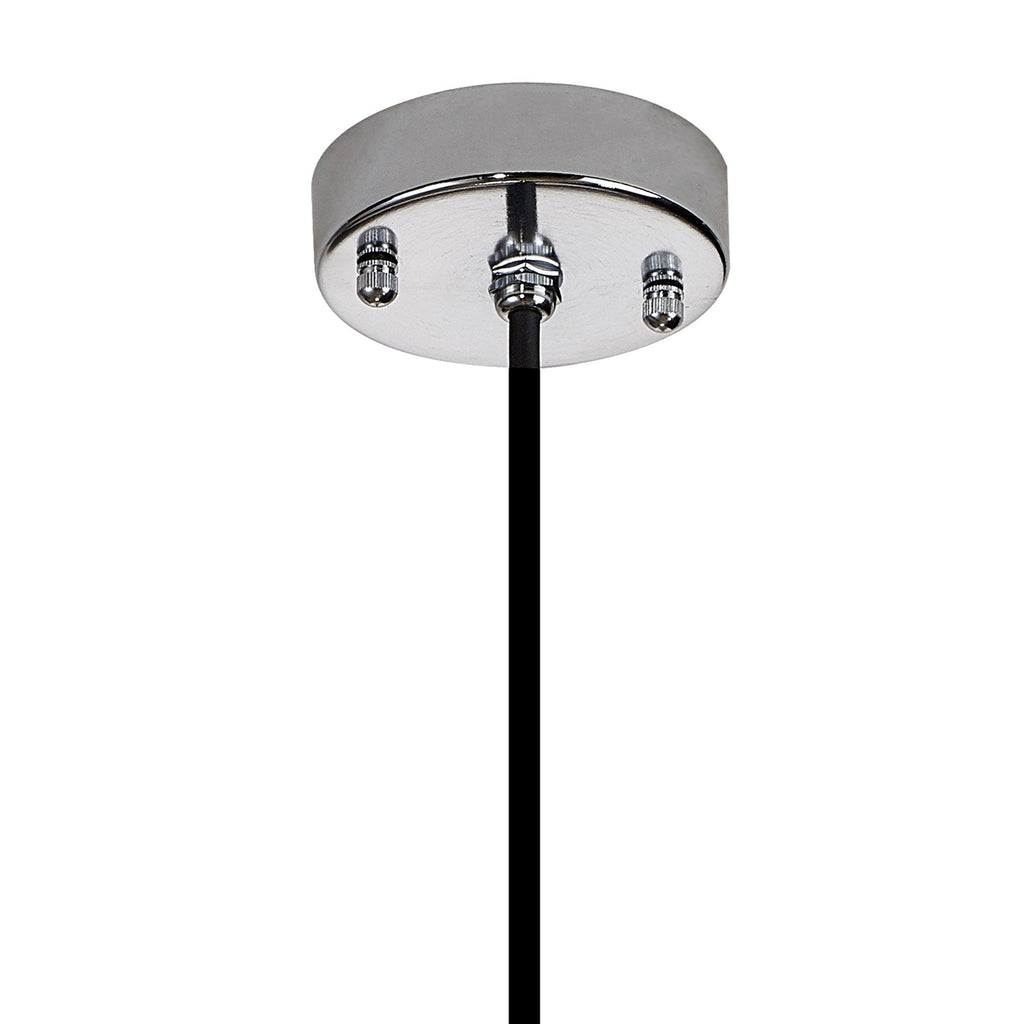 NL92639 Julia 1 Light Outdoor Pendant Titanium Silver Polished Chrome