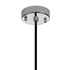 NL92639 Julia 1 Light Outdoor Pendant Titanium Silver Polished Chrome