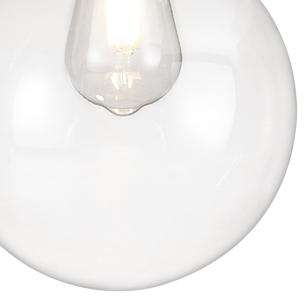 NL92639 Julia 1 Light Outdoor Pendant Titanium Silver Polished Chrome