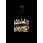NL9498BL/SM9 Kaffer 10 Light Round Pendant Satin Black Smoke
