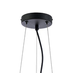 NL9498BL/SM9 Kaffer 10 Light Round Pendant Satin Black Smoke