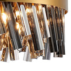 NL9498BR/SM9 Kaffer 10 Light Round Pendant Brass Smoke
