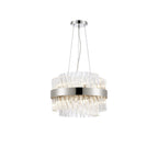 NL9498PN/CL9 Kaffer 10 Light Round Pendant Polished Nickel Clear