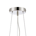 NL9498PN/CL9 Kaffer 10 Light Round Pendant Polished Nickel Clear