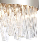 NL9498PN/CL9 Kaffer 10 Light Round Pendant Polished Nickel Clear