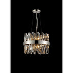 NL9498PN/SM9 Kaffer 10 Light Round Pendant Polished Nickel Smoke