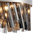NL9498PN/SM9 Kaffer 10 Light Round Pendant Polished Nickel Smoke