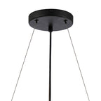 NL9500BL/SM9 Kaffer 18 Light Round Pendant Satin Black Smoke