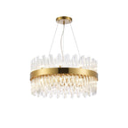 NL9500BR/CL9 Kaffer 18 Light Round Pendant Brass Clear