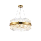 NL9500BR/CL9 Kaffer 18 Light Round Pendant Brass Clear
