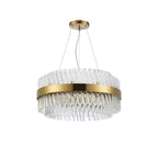 NL9500BR/CL9 Kaffer 18 Light Round Pendant Brass Clear