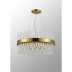NL9500BR/CL9 Kaffer 18 Light Round Pendant Brass Clear