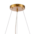 NL9500BR/SM9 Kaffer 18 Light Round Pendant Brass Smoke