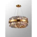 NL9500BR/SM9 Kaffer 18 Light Round Pendant Brass Smoke