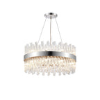 NL9500PN/CL9 Kaffer 18 Light Round Pendant Polished Nickel Clear
