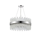 NL9500PN/CL9 Kaffer 18 Light Round Pendant Polished Nickel Clear