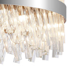 NL9500PN/CL9 Kaffer 18 Light Round Pendant Polished Nickel Clear