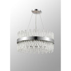 NL9500PN/CL9 Kaffer 18 Light Round Pendant Polished Nickel Clear