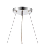 NL9500PN/SM9 Kaffer 18 Light Round Pendant Polished Nickel Smoke