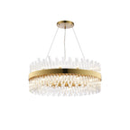 NL9502BR/CL9 Kaffer 24 Light Round Pendant Brass Clear
