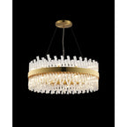 NL9502BR/CL9 Kaffer 24 Light Round Pendant Brass Clear