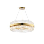 NL9502BR/CL9 Kaffer 24 Light Round Pendant Brass Clear