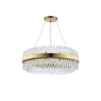 NL9502BR/CL9 Kaffer 24 Light Round Pendant Brass Clear