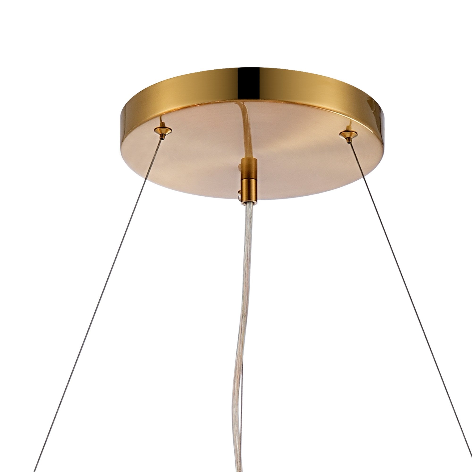 NL9502BR/CL9 Kaffer 24 Light Round Pendant Brass Clear