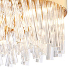NL9502BR/CL9 Kaffer 24 Light Round Pendant Brass Clear