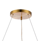 NL9502BR/SM9 Kaffer 24 Light Round Pendant Brass Smoke